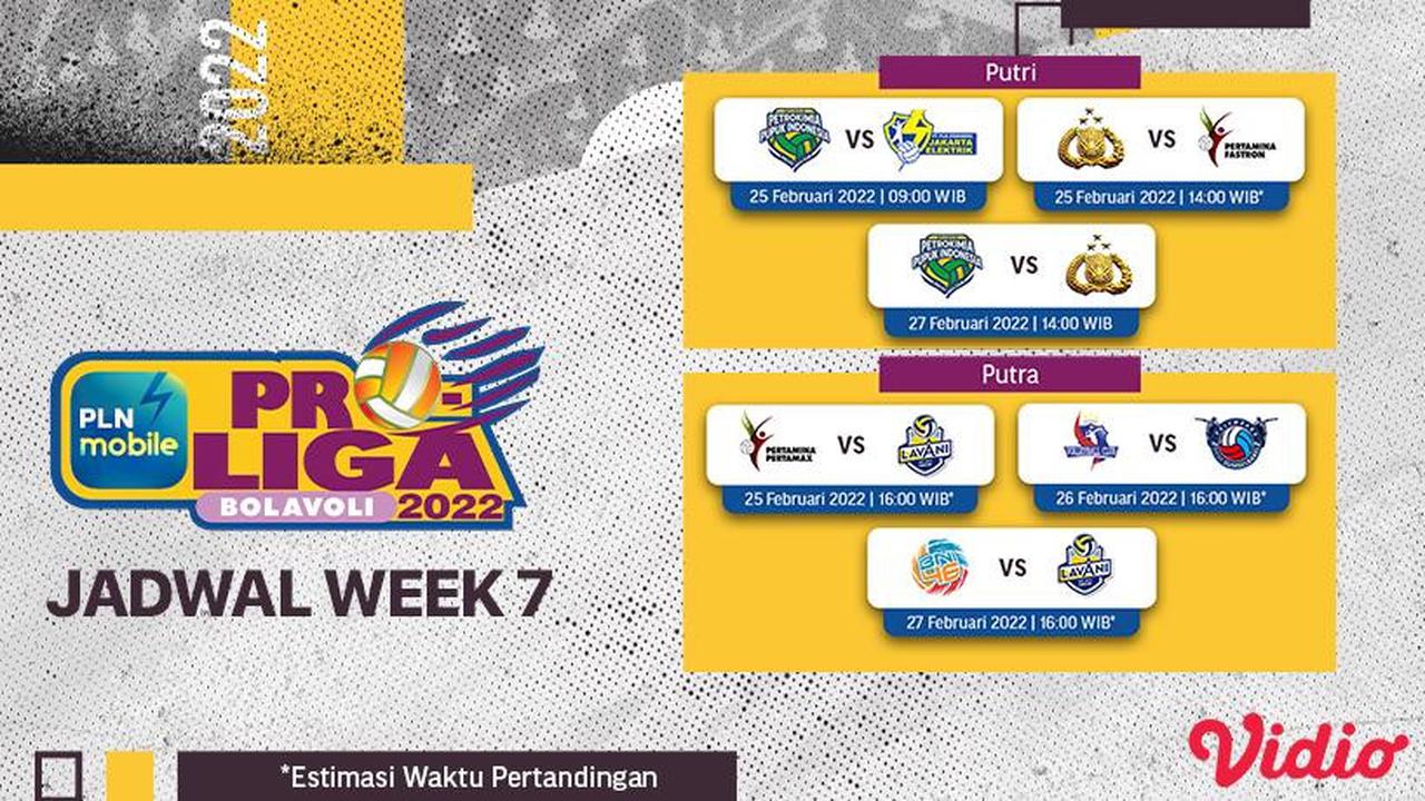 Jangan Lewatkan Keseruan Live Streaming PLN Mobile Proliga 2022 Week 7  (Sumber foto : Vidio)