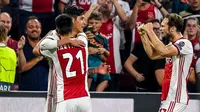 Edson Alvarez mencetak gol bagi Ajax Amsterdam pada leg kedua play-off Liga Champions melawan APOEL di Johan Cruyff Arena, Rabu (29/8/2019) atau Kamis dini hari WIB. (Twitter Ajax)