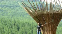 Sky Bamboo, spot selfie baru di Thel Lodge Maribaya (sumber ig @thelodgemaribaya)