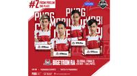 Bigetron, perwakilan Indonesia yang akan berlaga di PUBG Mobile Club Open 2019 tahapan Global Final di Kuala Lumpur, Malaysia, 29 November hingga 1 Desember 2019. (Istimewa)