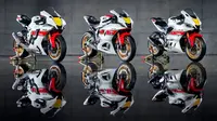 Yamaha YZF-R3, YZF-R7 dan YZF-R1 World GP 60th Anniversary Edition. (Motorcycle)