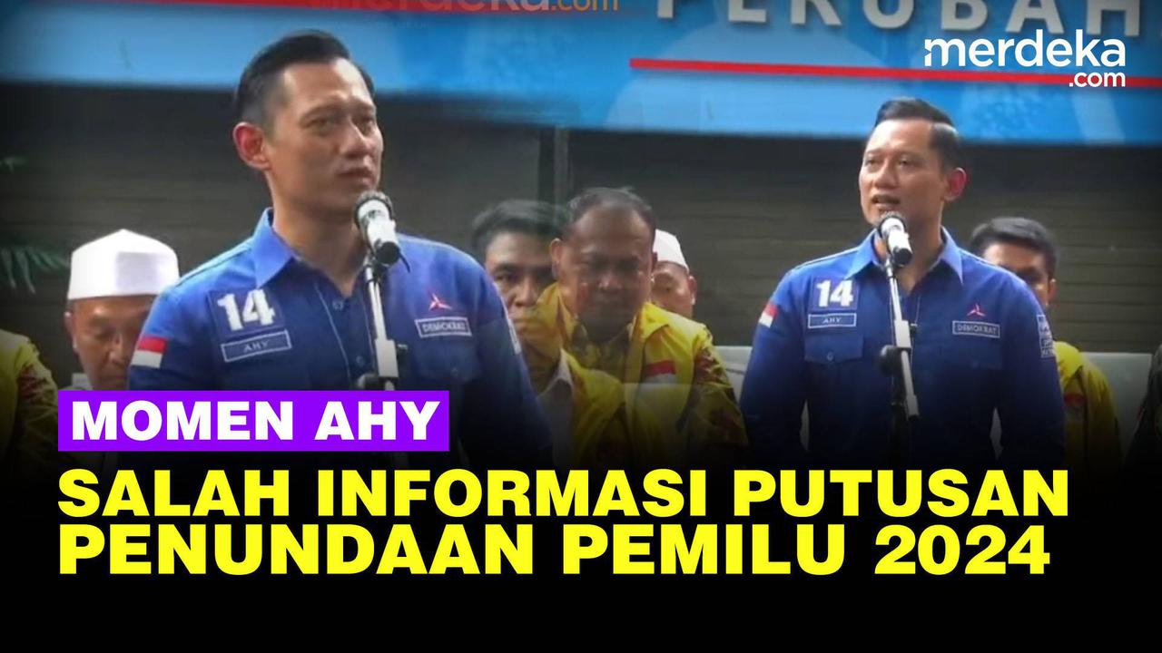VIDEO: AHY Sempat Salah Informasi Soal Putusan Penundaan Pemilu 2024