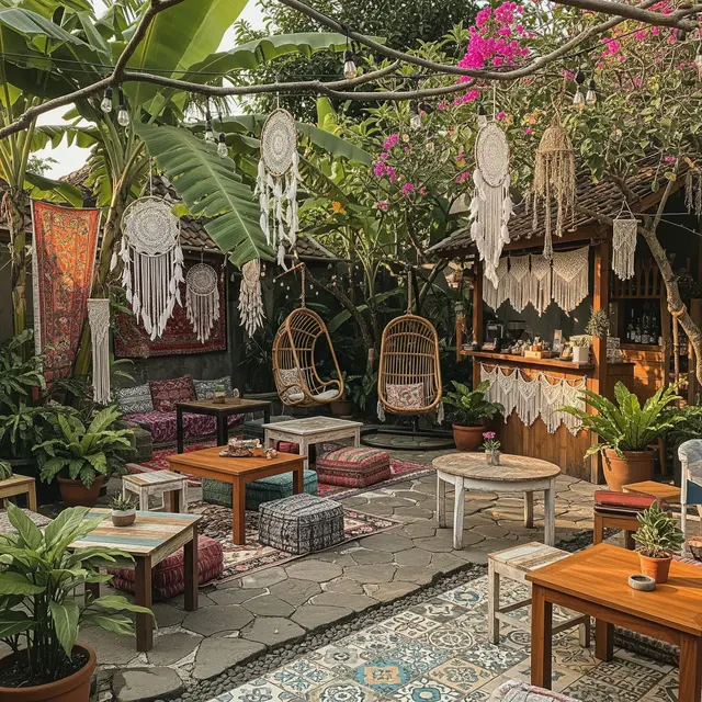 Desain Cafe Outdoor Halaman Rumah