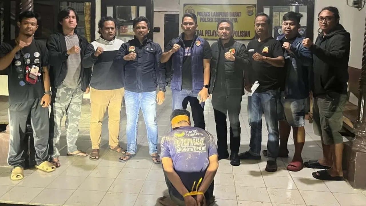 Kabur Usai Dikejar dan Ditabrak Polisi hingga Nyungsep ke Jurang, Maling Motor di Lampung Barat Ditangkap Saat Keluar dari Rawa karena Lapar