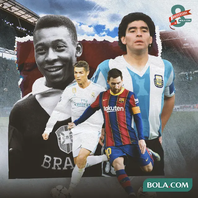 Ilustrasi - Pesepak Bola Internasional yang Berpengaruh dalam Sewindu