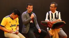 Del Piero bersama cawagub Sumut, Sihar Sitorus dalam acara meet n greet (Liputan6.com/Reza Perdana)