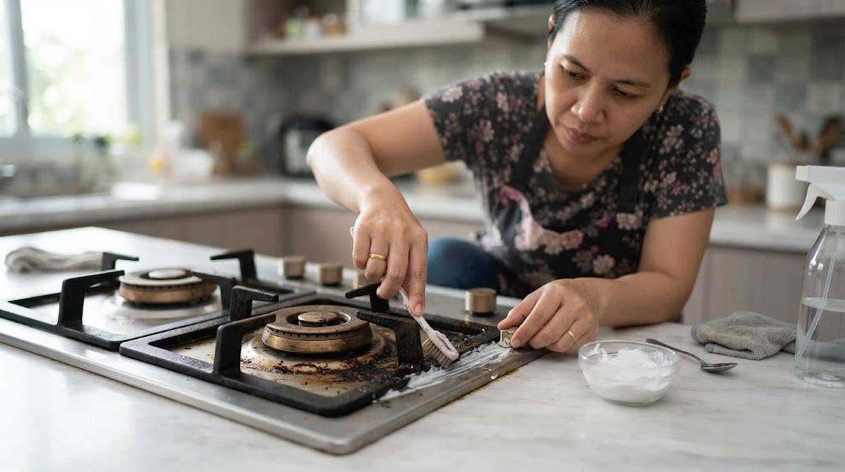 Cara Membersihkan Sela Kompor Tanam yang Sulit Dijangkau