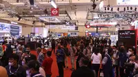 Pameran otomotif GIIAS 2021 di ICE, BSD. (Liputan6.com/Angga Yuniar)