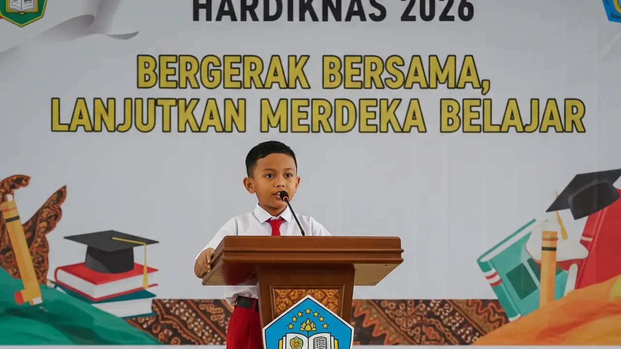 12 Contoh Pidato Hardiknas untuk Anak SD, Tema Menarik dan Penuh Makna