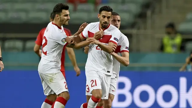 Foto Piala Eropa: Menang 3-1 atas Turki, Swiss Masih Berpeluang Lolos ke 16 Besar Euro 2020, Turki Tersingkir!
