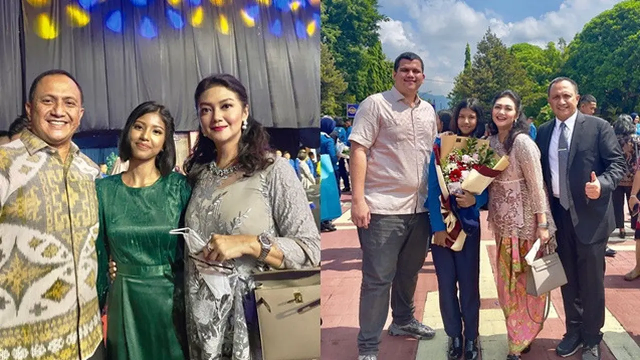 6 Potret Bella Saphira Hadir di Wisuda Putri Sambungnya, Makin Kompak