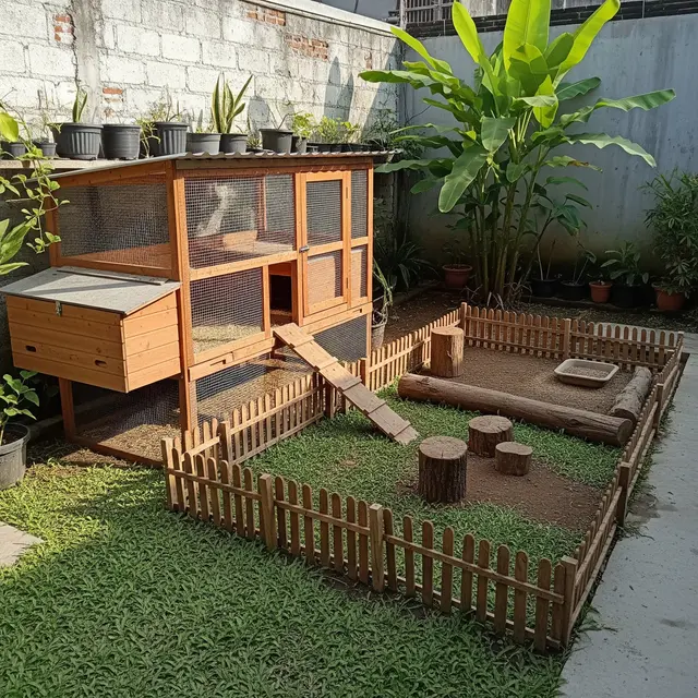 9 Desain Halaman Belakang Rumah Kecil untuk Pelihara Ayam, Nyaman dan Aman