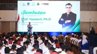 Menteri Ketenagakerjaan, Yassierli melepas 1.200 peserta program pemagangan ke Jepang yang difasilitasi DPW III Asosiasi Penyelenggara Pemagangan Luar Negeri (AP2LN) Jawa Tengah dan Yogyakarta. Acara pelepasan digelar pada Jumat (9/5/2025) di Semarang. Dok Kemnker