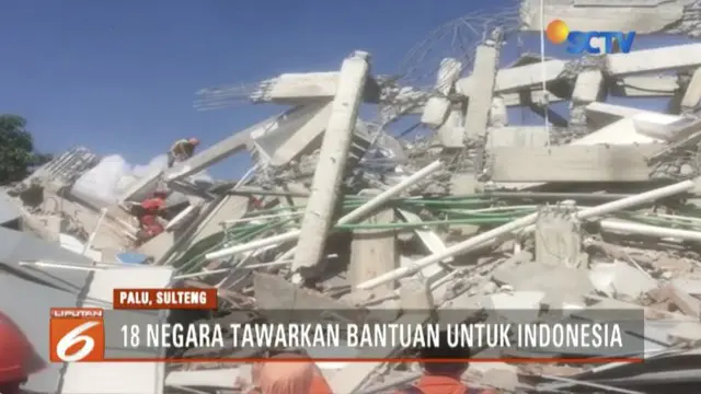 18 Negara Tawarkan Bantuan untuk Korban Gempa-Tsunami Palu