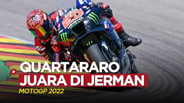 VIDEO: Fabio Quartararo Juara di MotoGP Jerman 2022