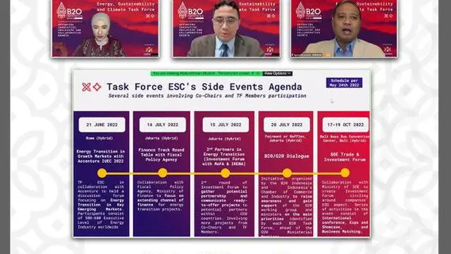 Acara Task Force Energy, Sustainability and Climate (TF ESC) B20.