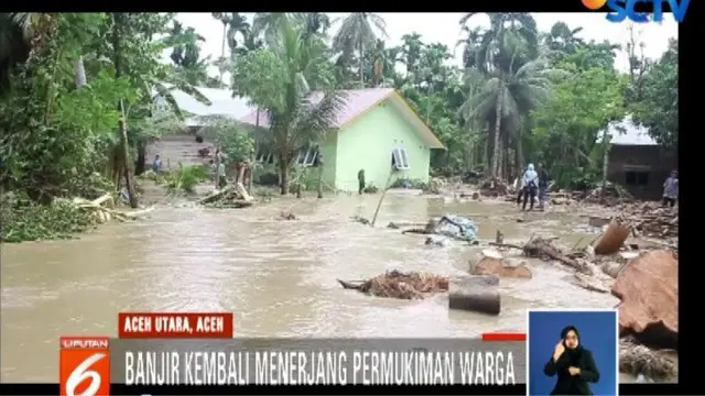Banjir Aceh Utara Meluas hingga Merendam Kecamatan Tanah Pasir