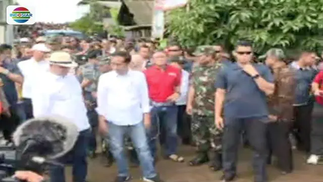 Jokowi Tinjau Lokasi Bencana Tsunami Selat Sunda