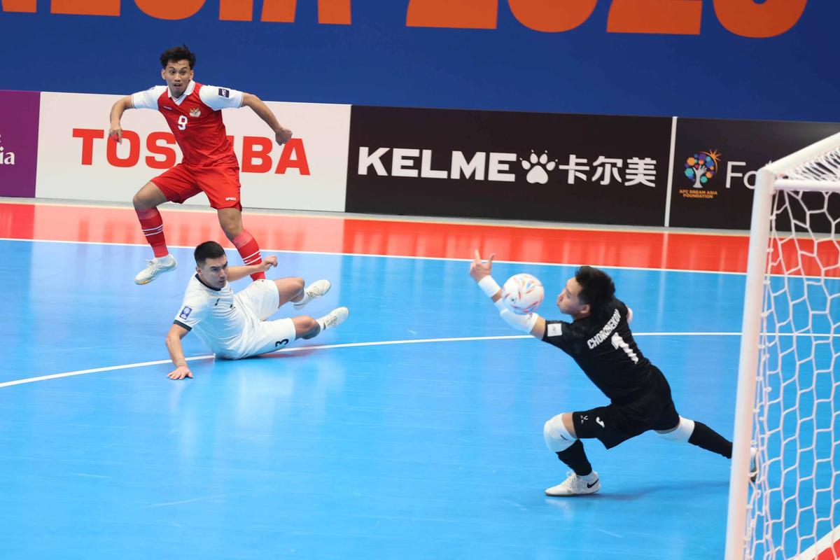 FOTO: Kalahkan Kirgistan, Timnas Futsal Indonesia Pastikan Tiket Perempat Final Piala Asia 2026