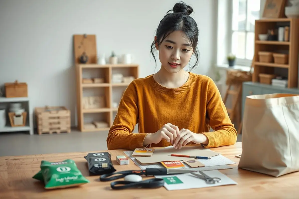 cara membuat tas dari bungkus kopi (Foto: AI)