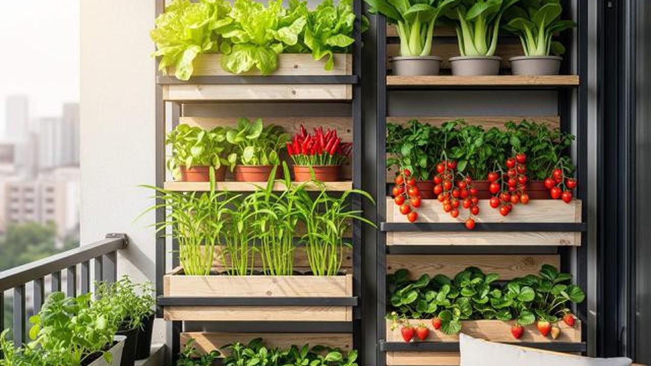 7 Kebun Sayur dan Herbal Pakai Rak Susun Dinding Rumah, Panen Segar Setiap Hari