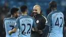 Klub Pep Guardiola, Manchester City berada pada urutan ketiga klasemen tim Premier League penghasil gol terbanyak yaitu 36 gol. (AFP/ Oli Scarff)