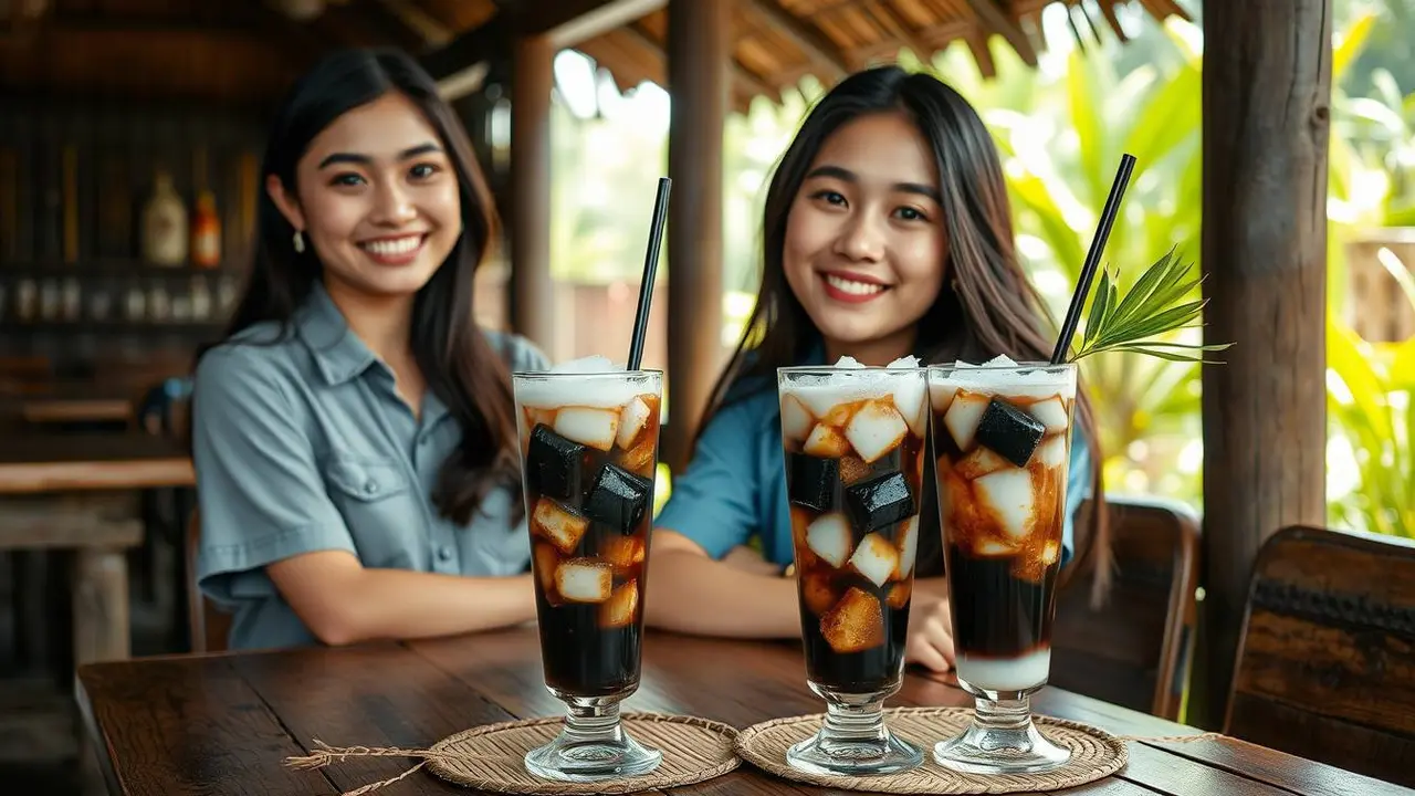 cara membuat es cincau