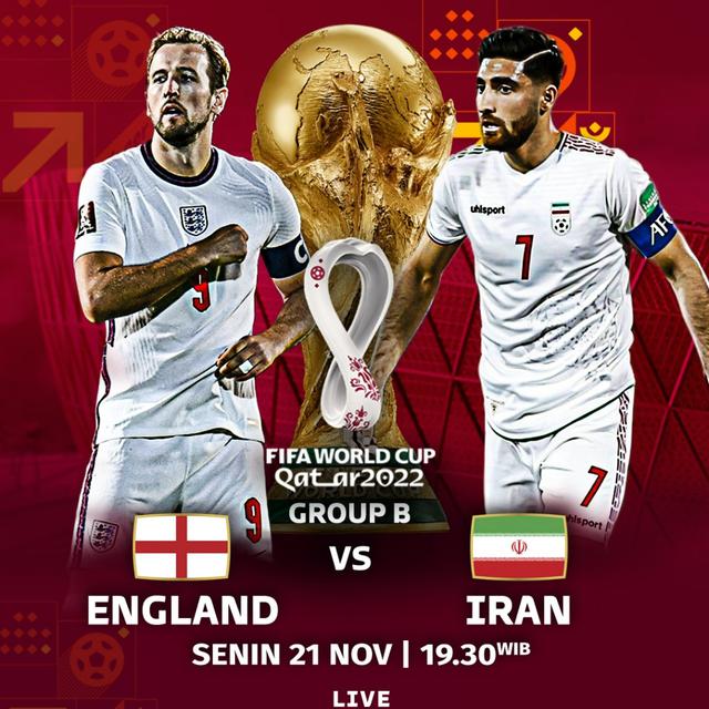 Inggris vs Iran - Piala Dunia 2022 Qatar