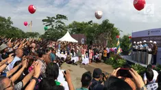 Lippo Group melaksanakan penutupan atap (topping off) dua tower pertama Meikarta pada Minggu 29 Oktober 2017.