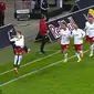 Selebrasi ala Rendy Orton itu terjadi di laga RB Leipzig melawan VfL Bochum 1848.