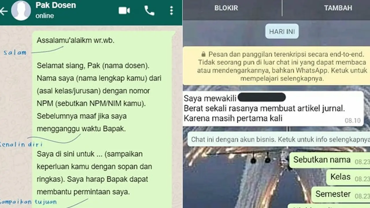 6 Chat Dosen Beri Tahu Format Kirim Pesan Ini Bikin Mahasiswa Tepuk Jidat