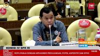 Ketua Umum Asosiasi Petani Kelapa Sawit Indonesia Perjuangan (Apkasindo Perjuangan) Alfian Arahman  saat Rapat Dengar Pendapat dengan Komisi IV DPR RI, Kamis (24/3/2022).