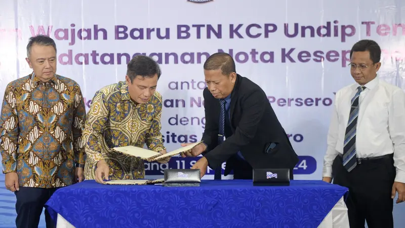 BTN meresmikan wajah baru Kantor Cabang Pembantu (KCP) Universitas Diponegoro (UNDIP) yang berlokasi di Jalan Banyuputih, Tembalang, Semarang.