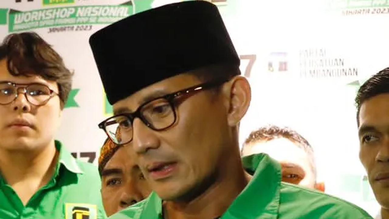 Spanduk PPP Dukung Pasangan AMIN Muncul di Sleman, Ini Kata Sandiaga Uno