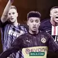 Pemain yang dibutuhkan Manchester City untuk juara Liga Champions musim depan: Milan Skriniar, Jadon Sancho dan Kylian Mbappe. (Bola.com/Dody Iryawan)