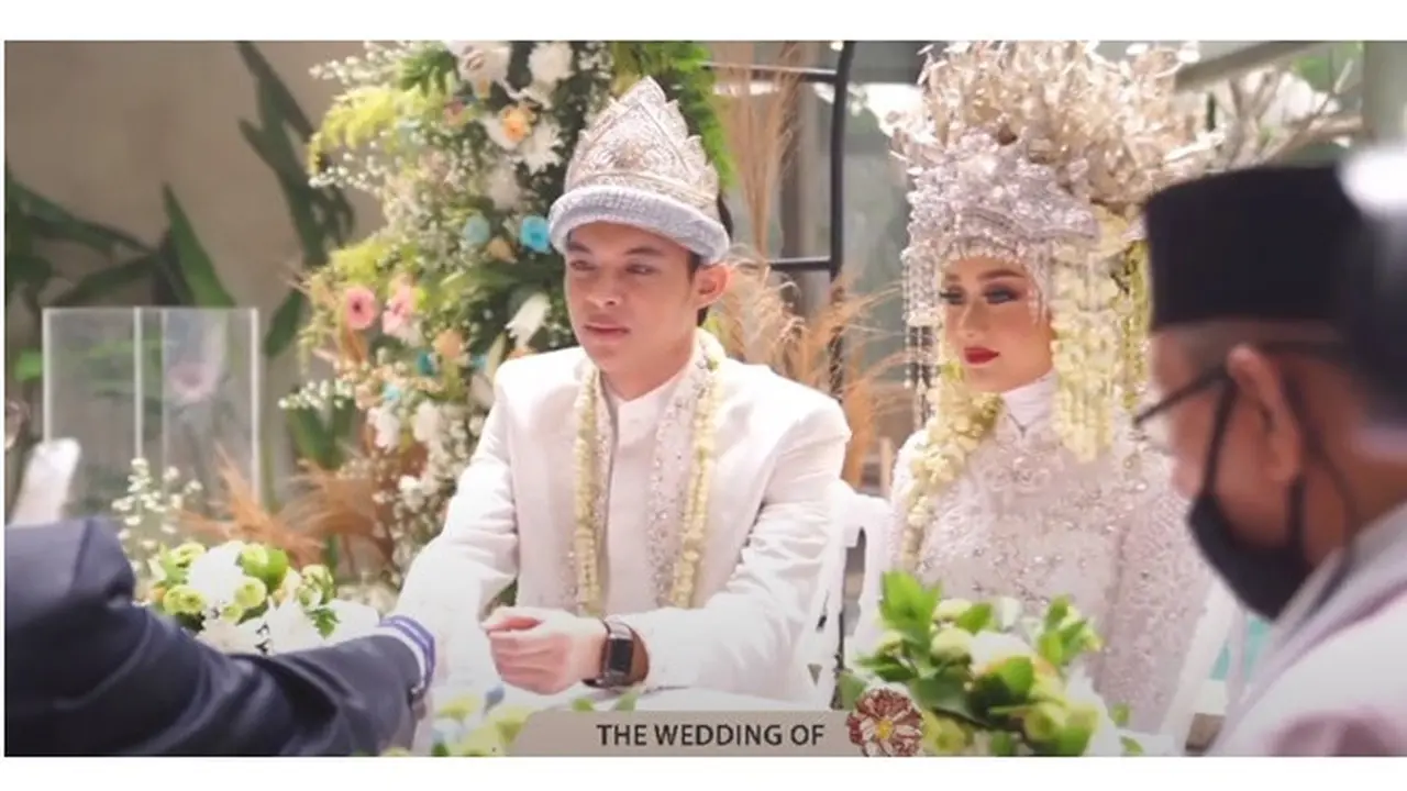 7 Potret Akad Nikah Dinda Hauw dan Rey Mbayang, Bernuansa Adat Palembang