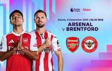 Jadwal Siaran Langsung Liga Premier 2025/26: Arsenal vs Brentford, Eksklusif di Vidio