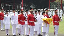 Tim Paskibraka Nasional 2018 yang terdiri dari putra-putri terbaik bangsa yang berasal dari 34 Provinsi di Indonesia mendapat kejutan tabungan Britama.
