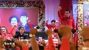 Presiden Joko Widodo atau Jokowi memberikan sambutan dalam Rakernas PDIP III Tahun 2018 di Badung, Bali, Jumat (23/2). PDIP resmi mengusung Jokowi sebagai capres 2019-2024. (Liputan6.com/Pool/Biro Pers Setpress)