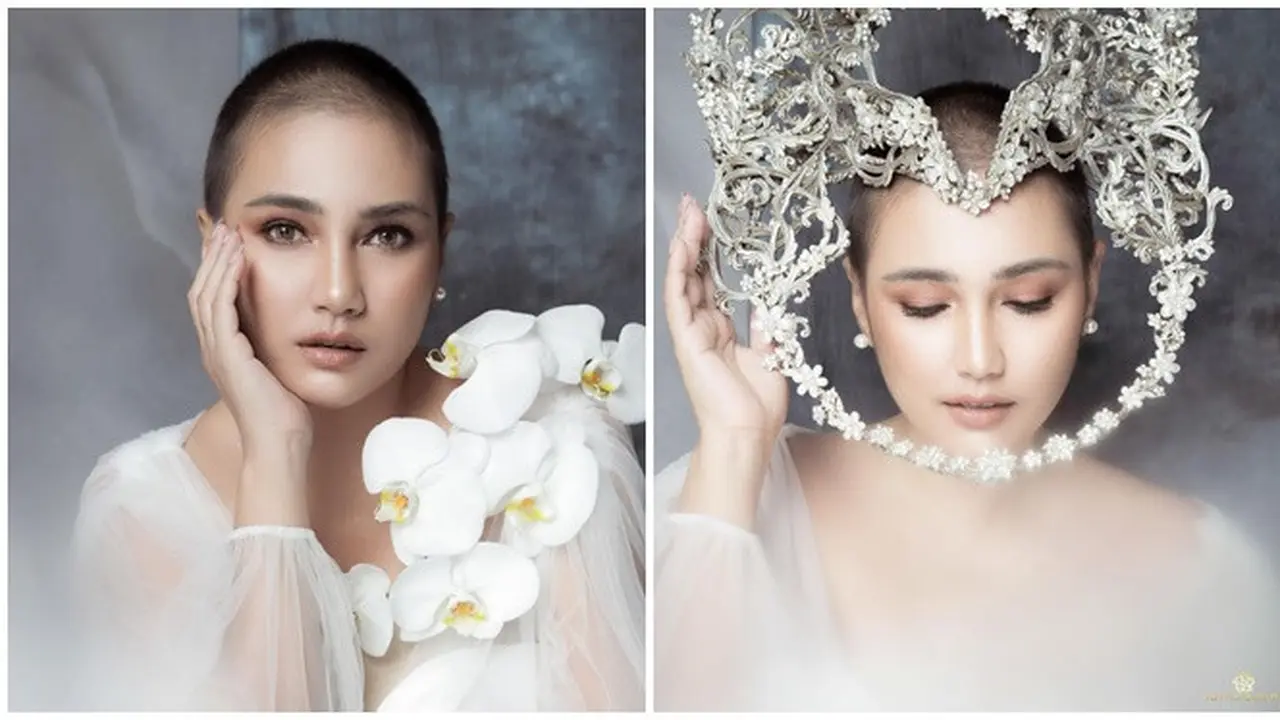 6 Pemotretan Terbaru Feby Febiola Bertema Serba Putih, Tampil Bak Bidadari