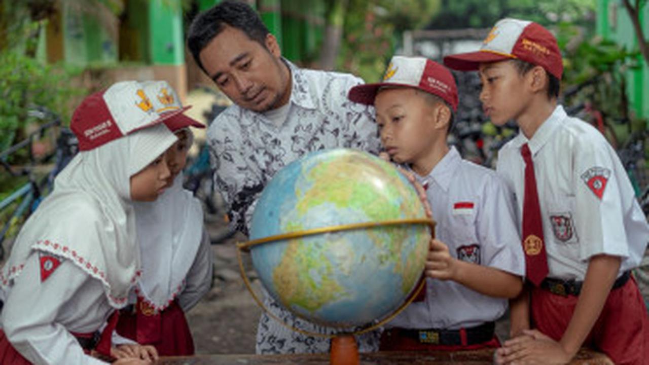 Ilustrasi anak sekolah