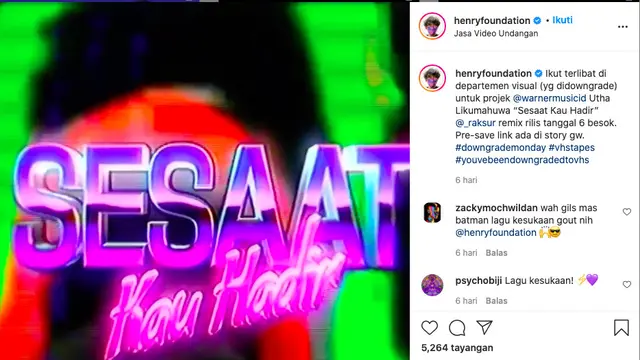 Visualizer untuk remix ini diproduksi oleh seniman visual Henry “Batman” Foundation