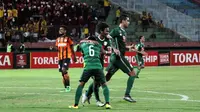 Bhayangkara Surabaya United menutup putaran pertama TSC 2016 dengan kemenangan 3-1 atas Perseru Serui. (Bola.com/Fahrizal Arnas)