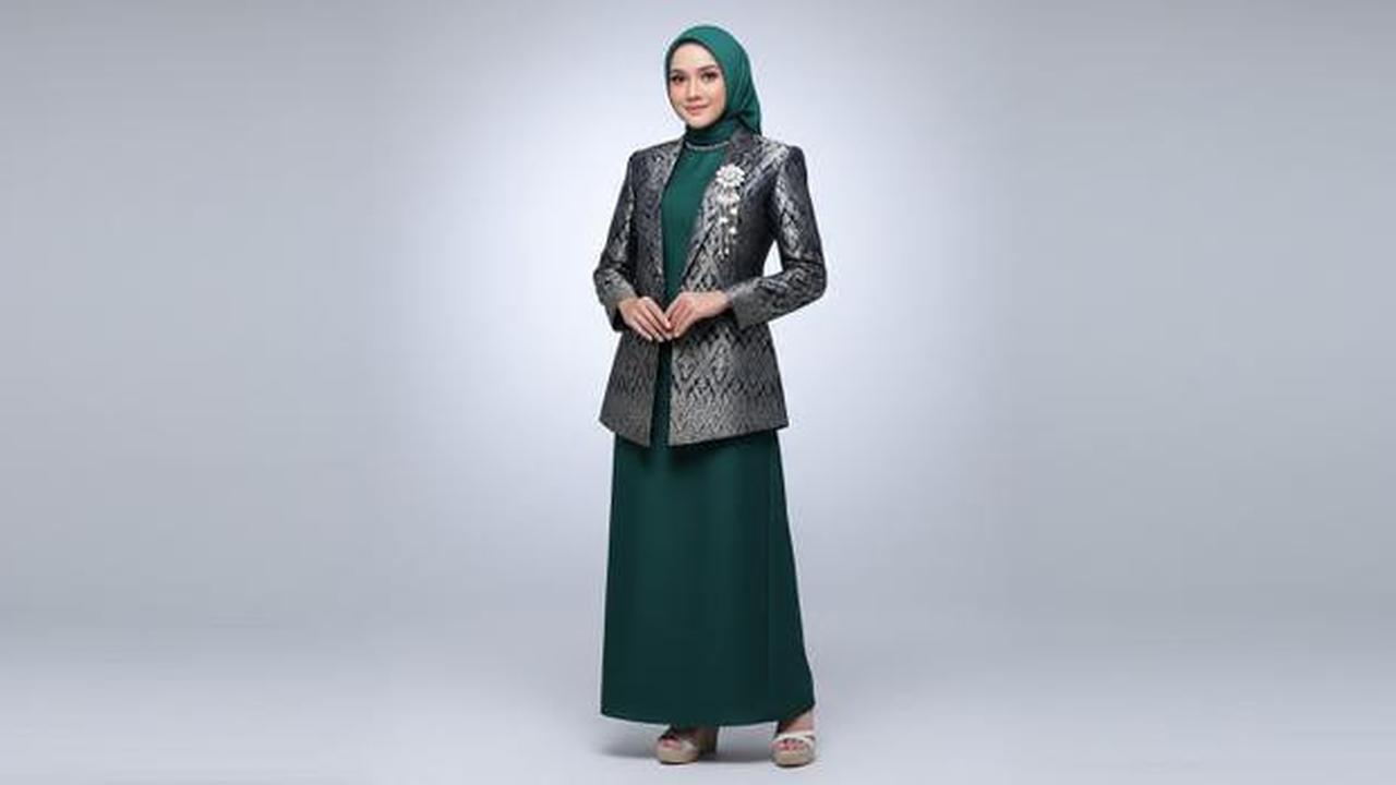 Cara Memadukan Gamis Brokat dengan Blazer agar Tidak Berlebihan, Tetap Anggun dan Modern