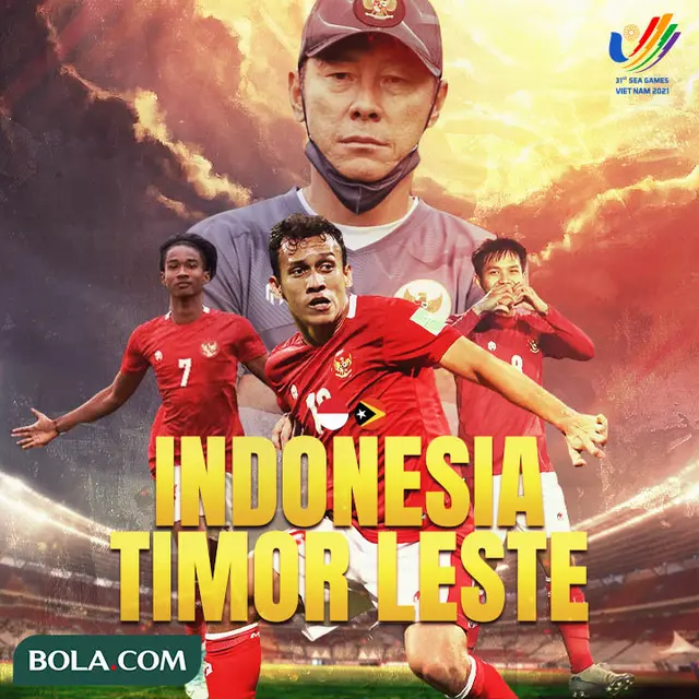 SEA Games - Ilustrasi Shin Tae-yong, Egy, Witan, Ronaldo - Timnas Indonesia U-23 Vs Timor Leste