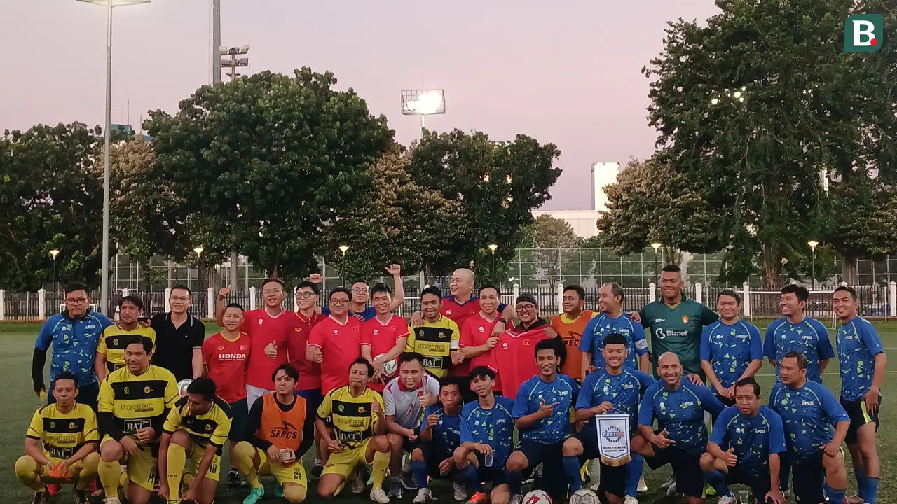 PSSI Pers Vs Media Vietnam di Lapangan C Komplek Gelora Bung Karno Jakarta