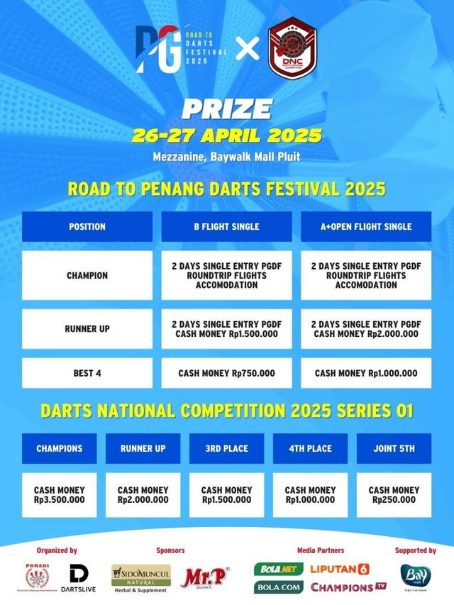 Poradi-Dartslive Gelar Darts National Competition Series dan Road to ...