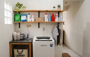7 Model Rak Dinding untuk Area Laundry Sempit, Hemat Tempat dan Fungsional