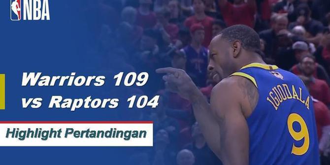 VIDEO: Cuplikan Game 2 Final NBA 2019, Warriors 109 Vs Raptors 104