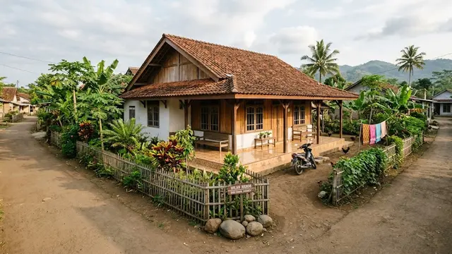 9 Desain Rumah Desa di Lahan Pojok, Manfaatkan Area Sudut agar Lebih Nyaman